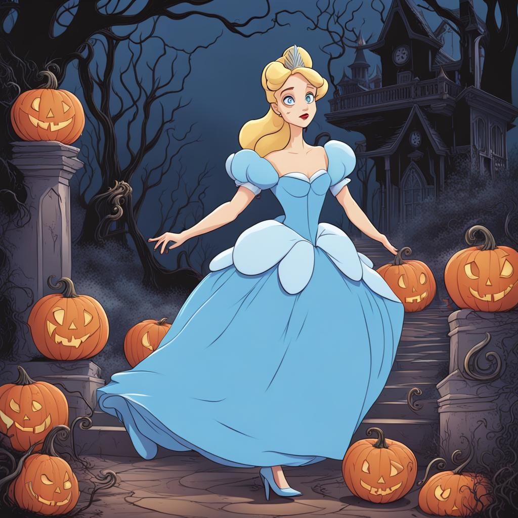 Mysterious and Spooky Allure: A Scary Cinderella