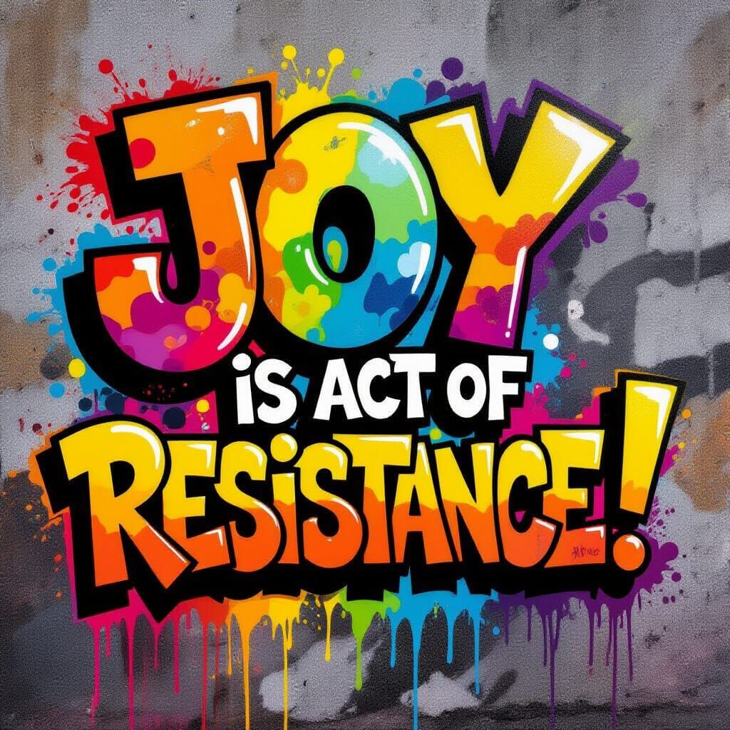 Colorful Graffiti Art: Joy as Resistance