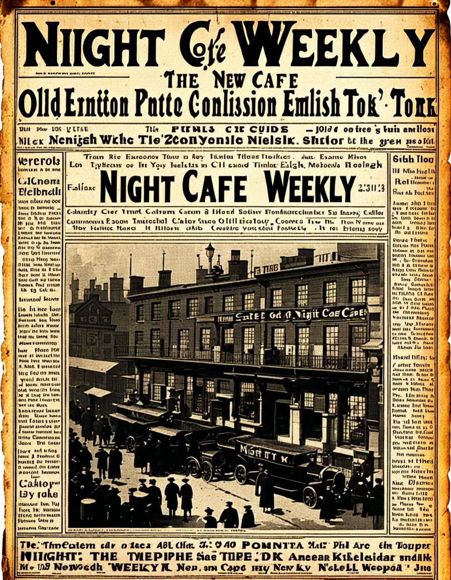 19th Century Newspaper in Old English Font