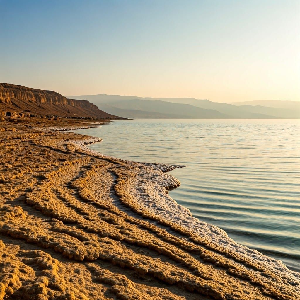 Dead Sea Serenity: Dreamy Bokeh Landscape Photography