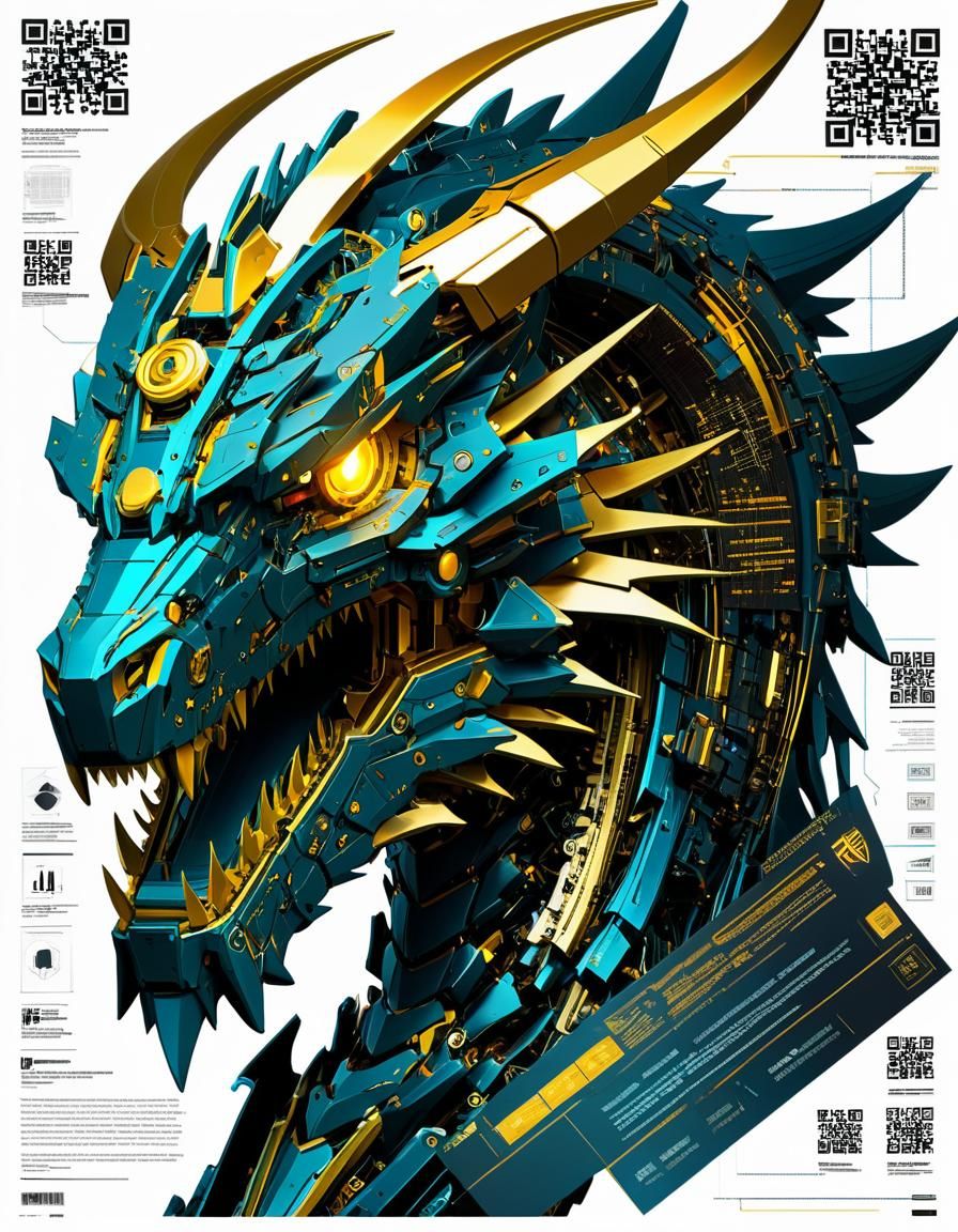 Infographic Mecha Dragon