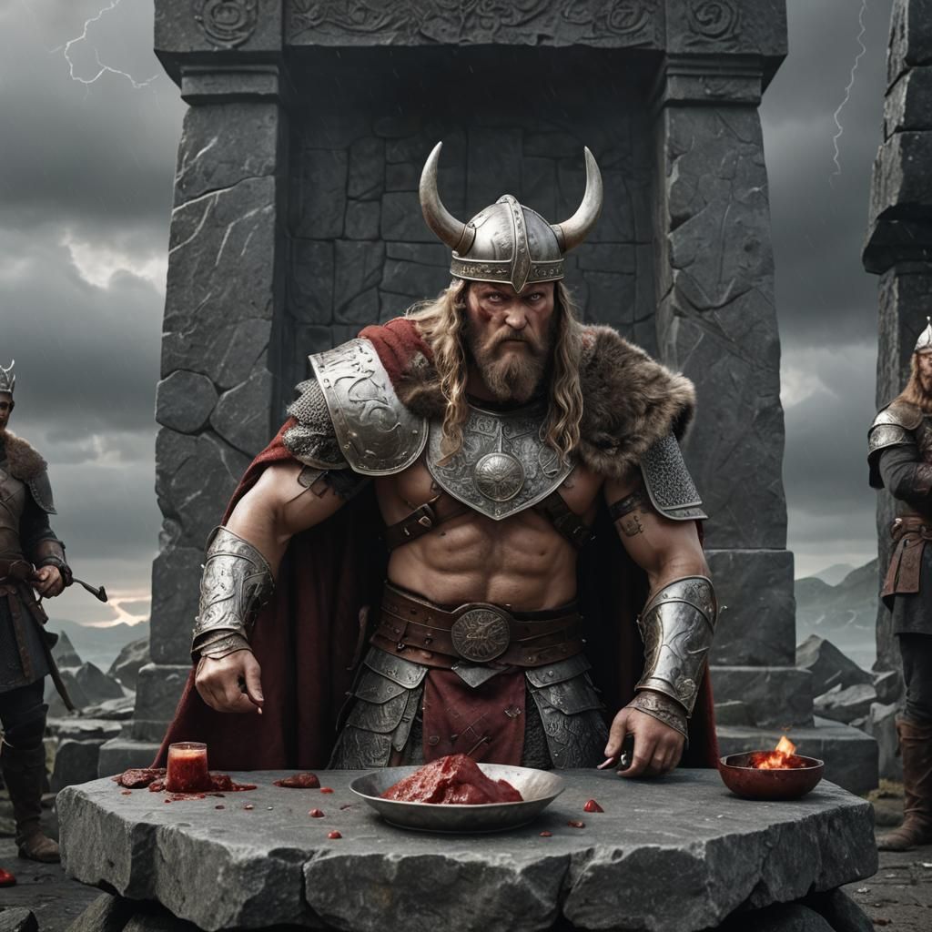 Viking King Portrait in Stolen Armor