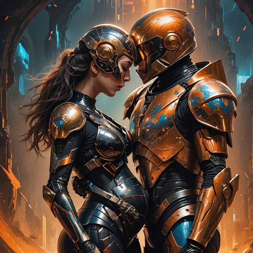 Pregnant Woman in Armor: Fantasy Concept Art