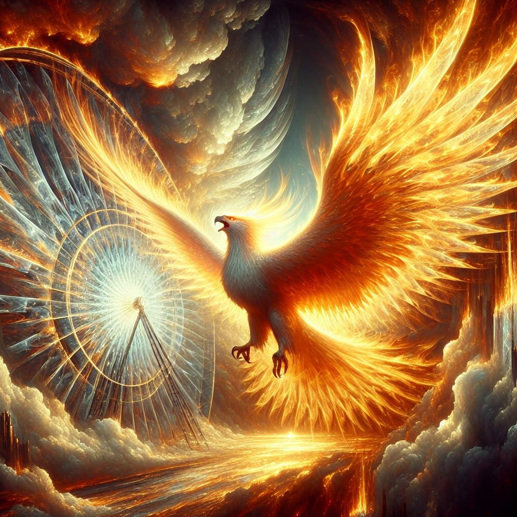 Firey Portraits eagle