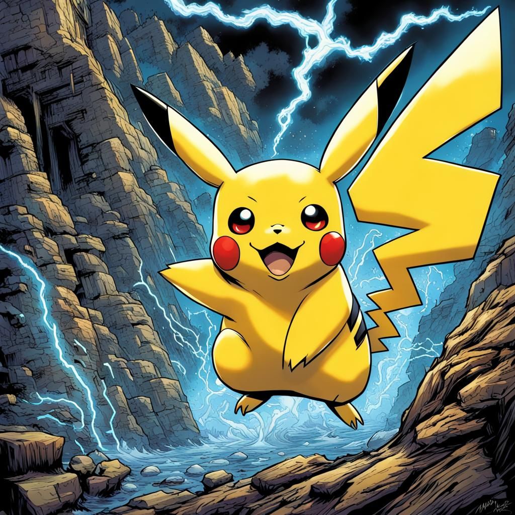 Pikachu Comic Book Art by Mark Brooks and Dan Mumford
