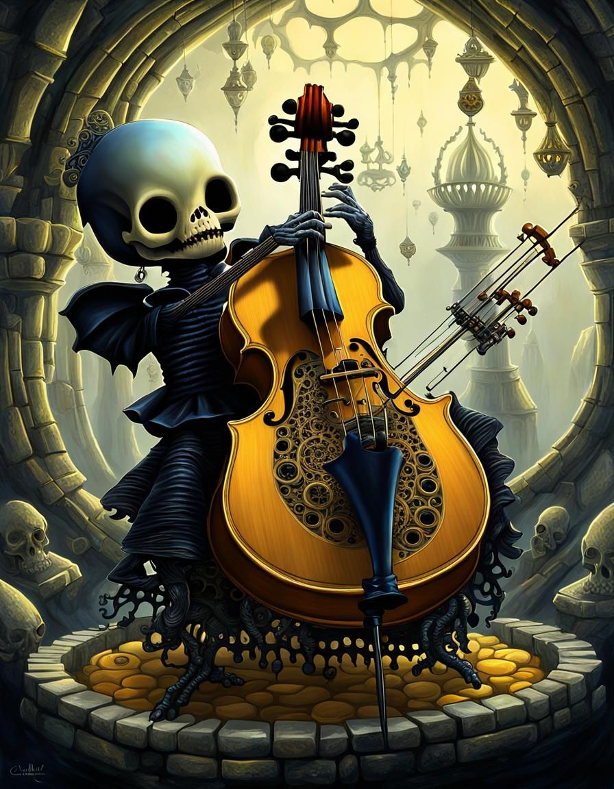 Gothic Chibi Myconid in Fractal Catacombs