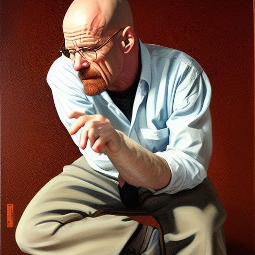 Walter White in an Unexpected Pose