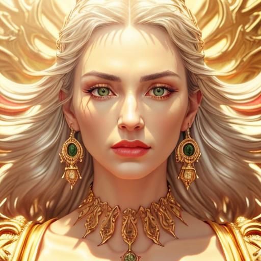 Vibrant Close-Up Portrait in Baroque Style