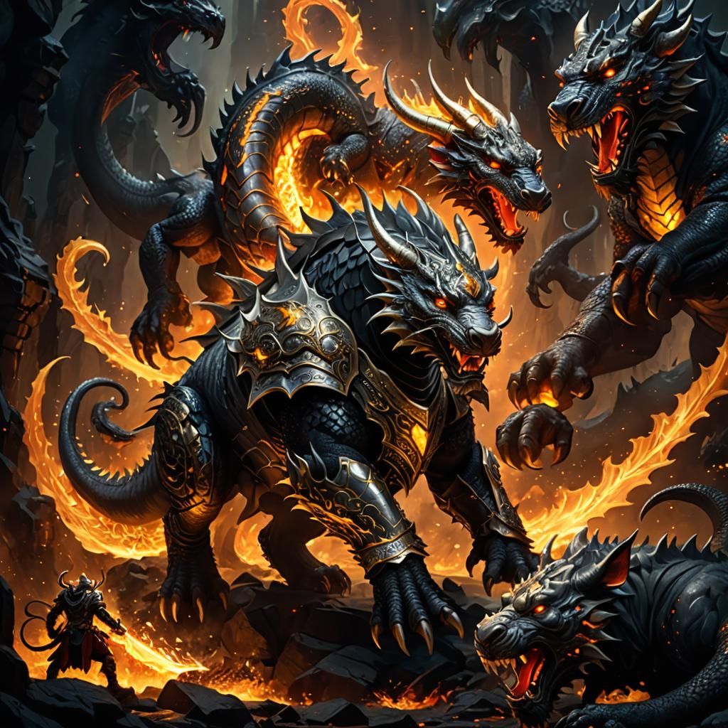 Hybrid Dragon Descends into Hellish Abyss