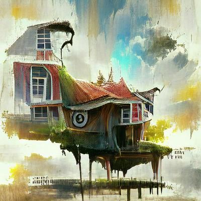 House on Stilts: ArtStation HD Architecture