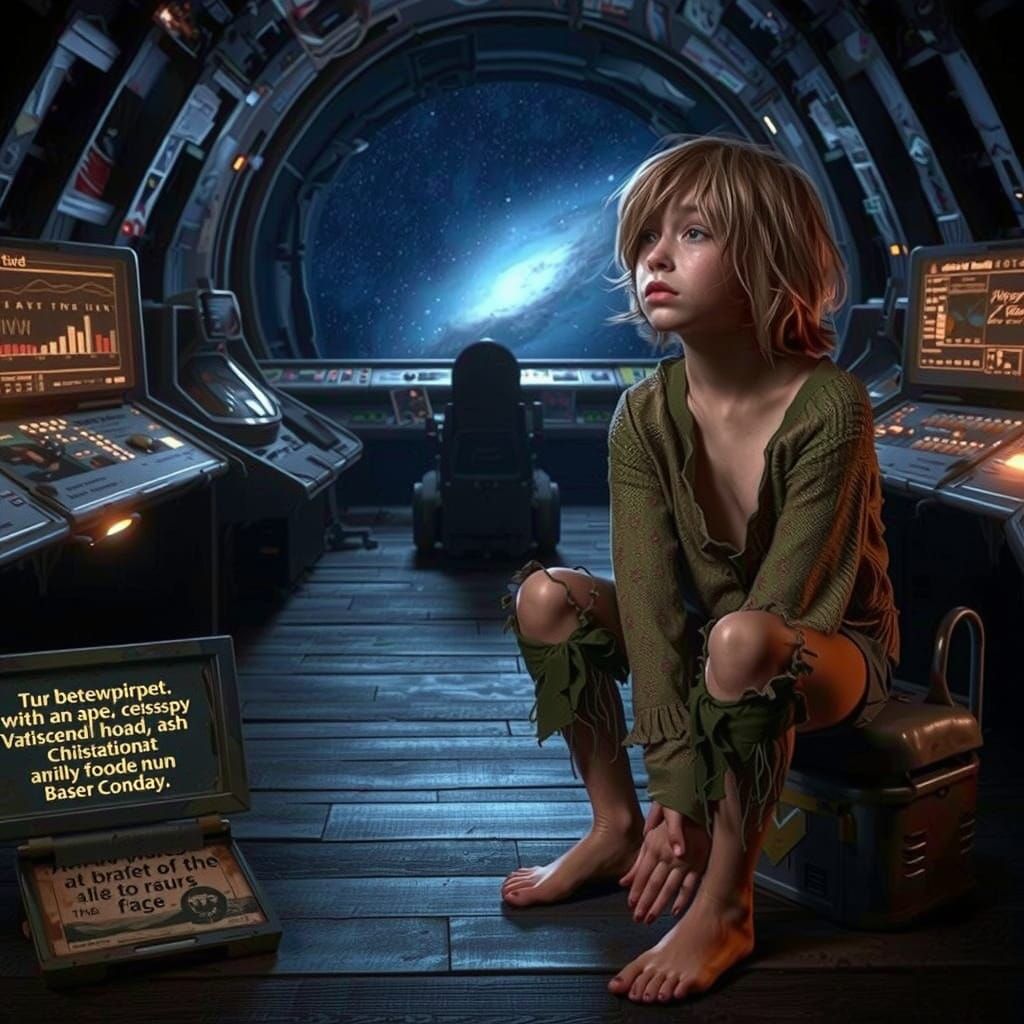 A Young Woman Lost in Thought, Surrounded by Whispers of the...