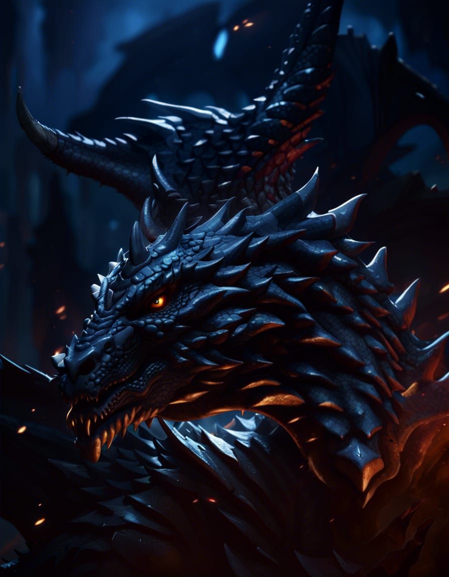 Dragon-Human Hybrid in Dark Fantasy Concept Art