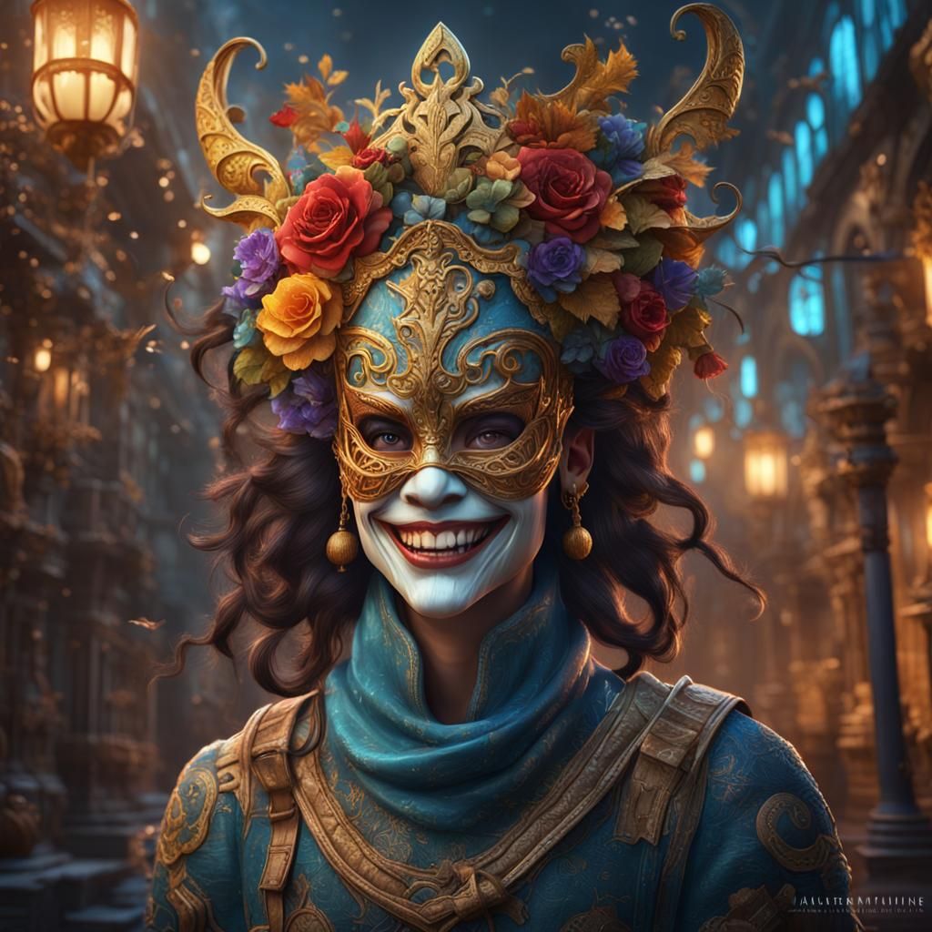 Masked Smile: Fantasy Concept Art in Deep Color