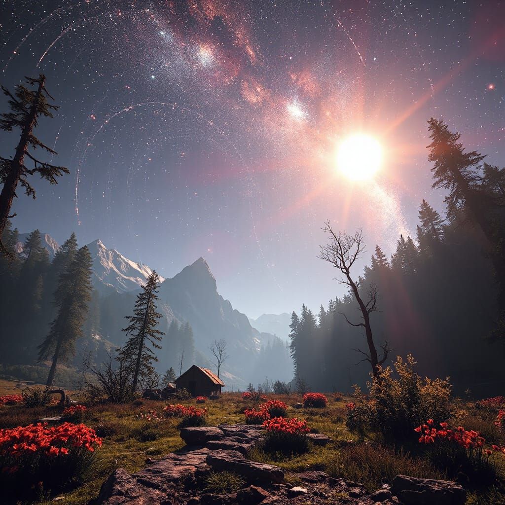 Starfield Inspired Extraterrestrial Landscape