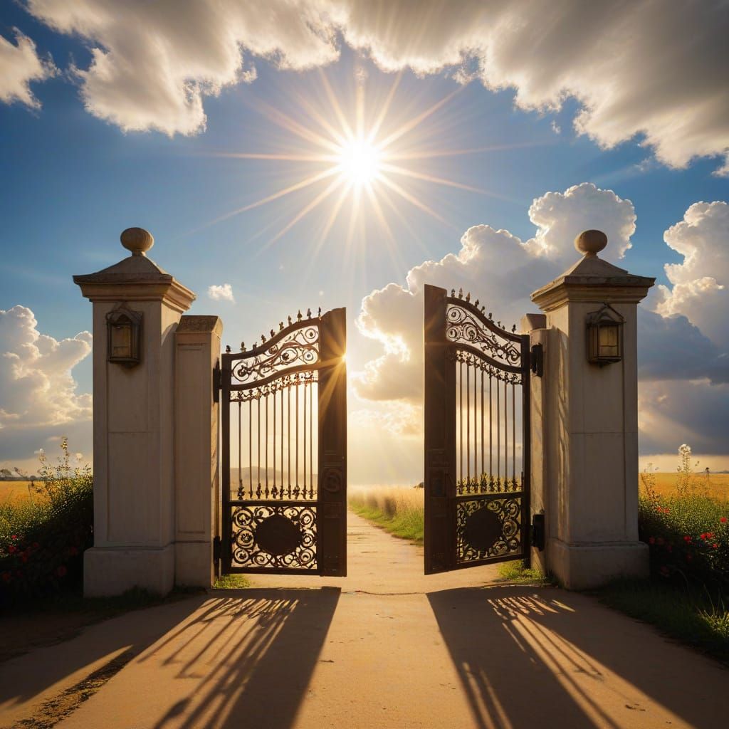 Heavenly Gates Open in Soft Focus
