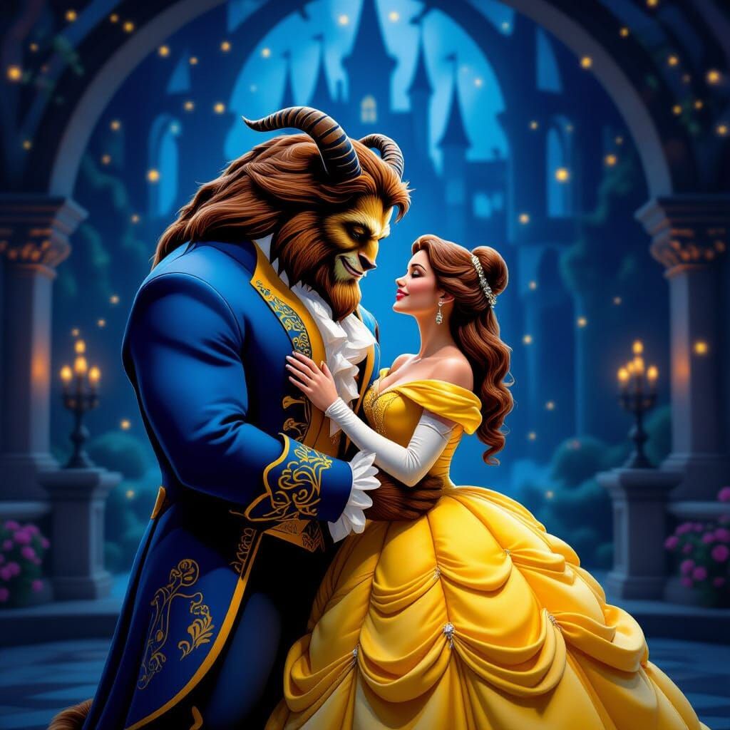 ever lie, belle, to beast in the castle