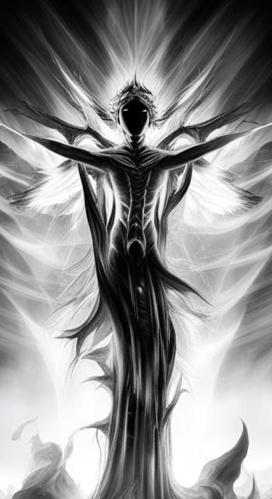 Dark mystic essence of a soul