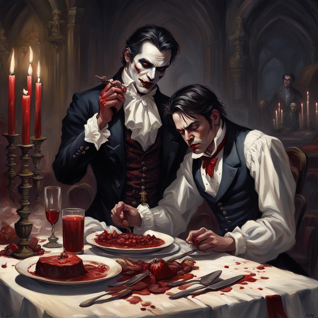 Victorian Vampire Feasting, Sinister Aesthetic