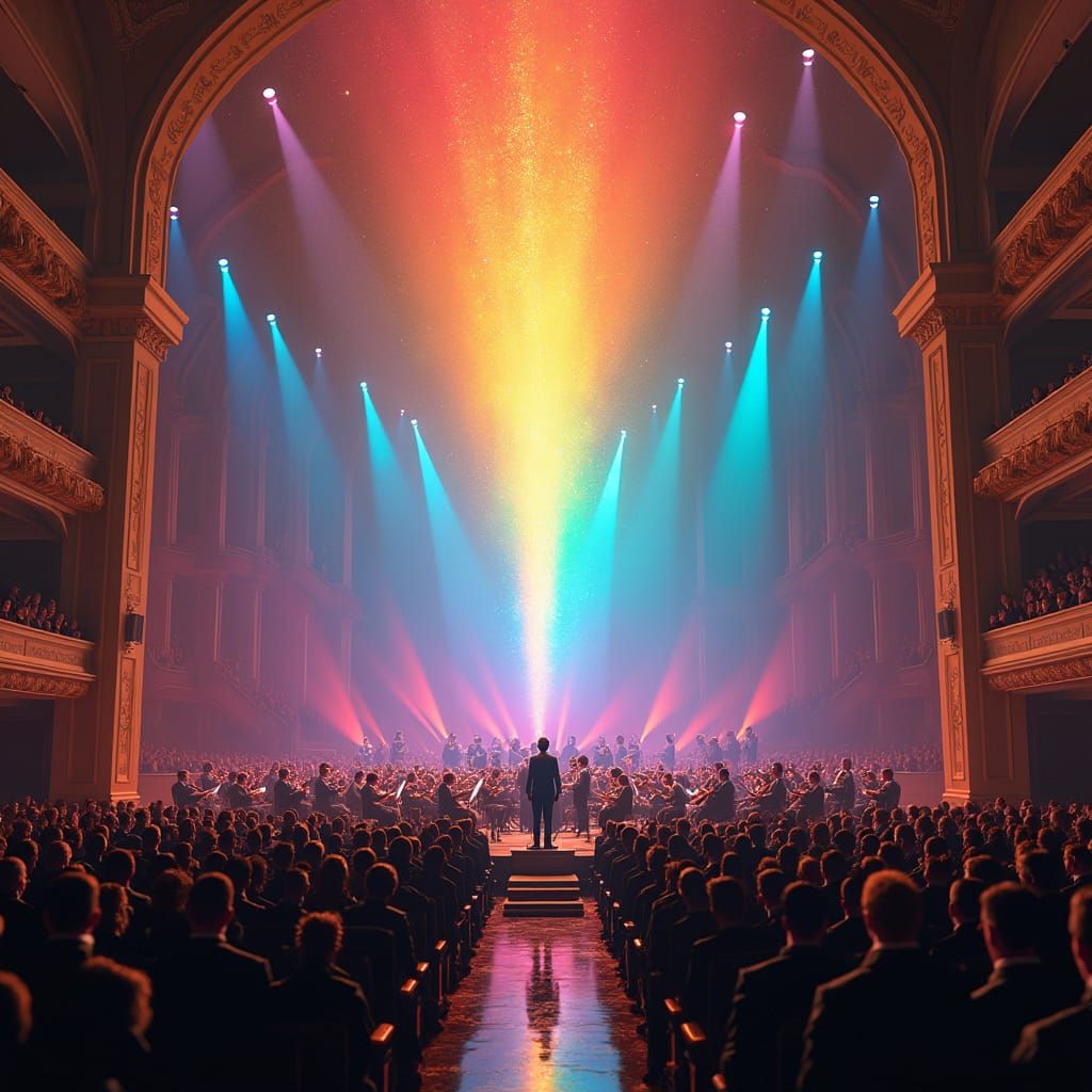 Rainbow Symphony in Opulent Concert Hall