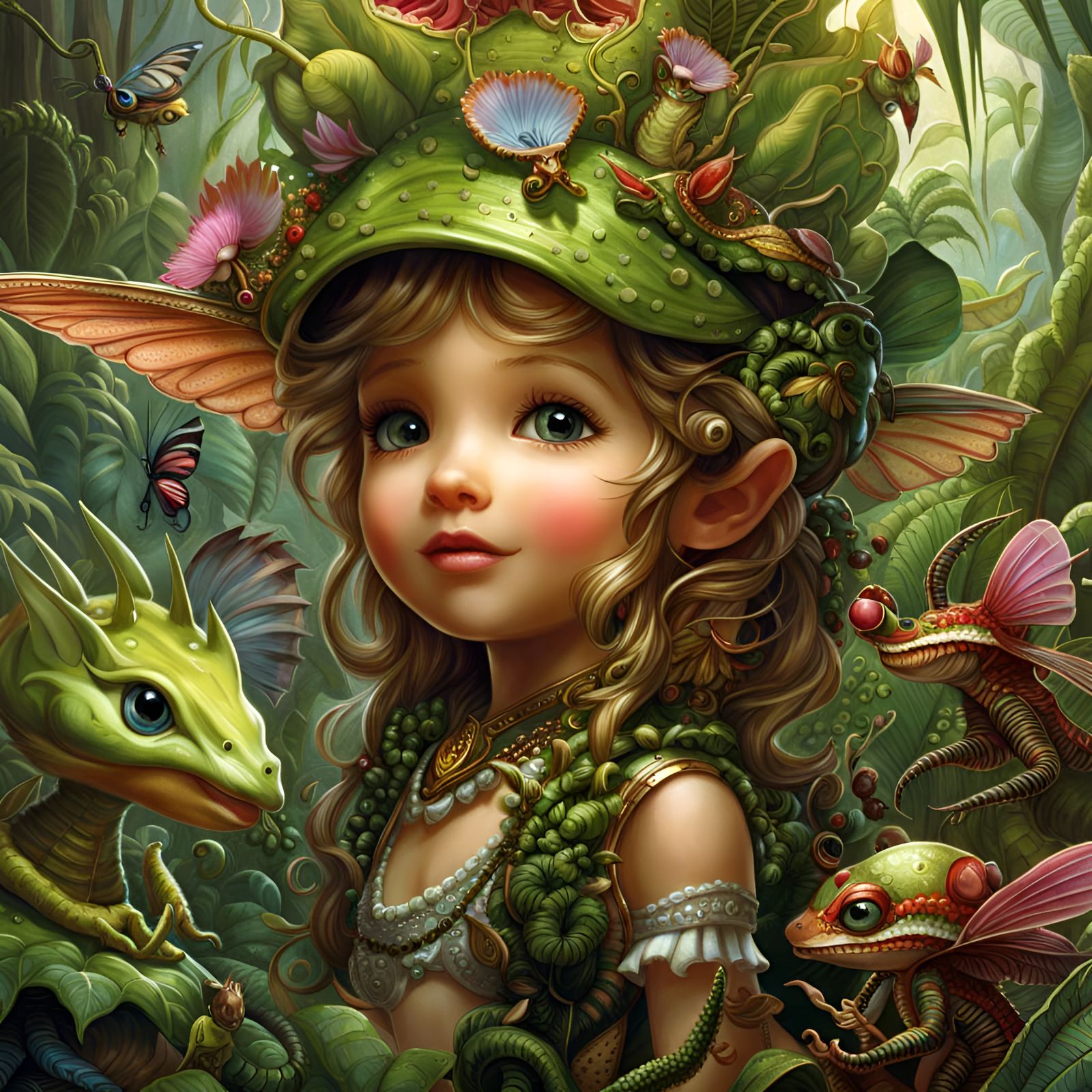 Chibi Flytrap Pixie in Jungle Wonderland