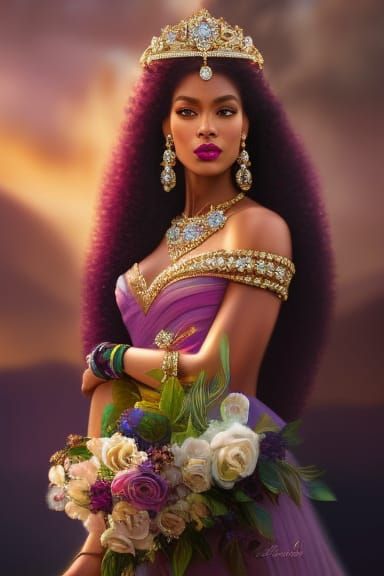 The royal black african Queen