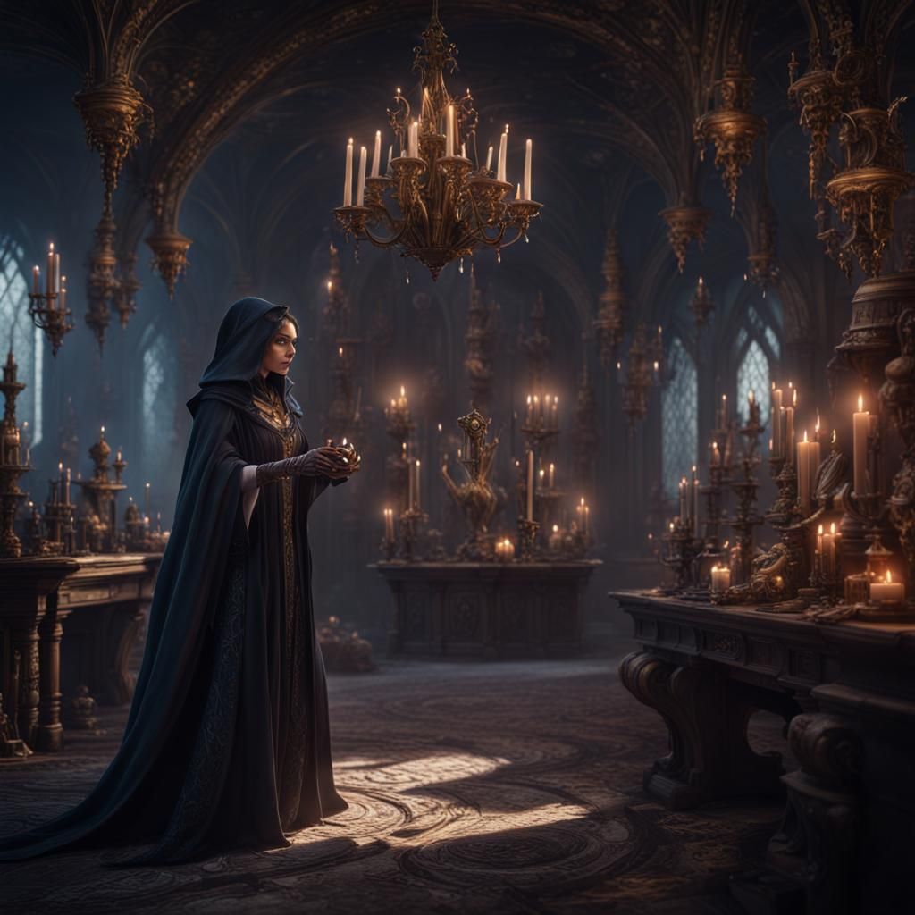 Dark Enchantress with Shadow Minions