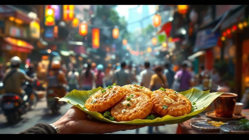 Mumbai Street Food Scene in Anime-Inspired 3D Art