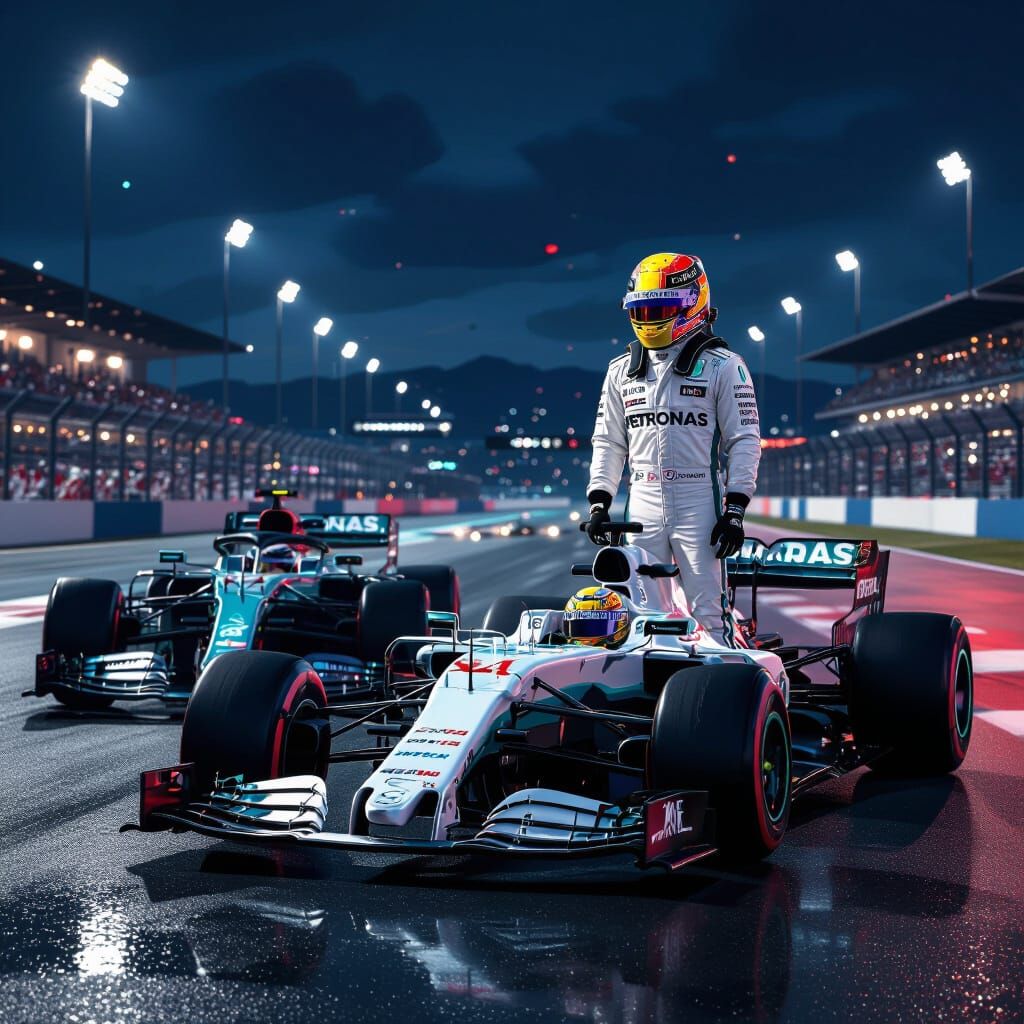 Ayrton Senna and Lewis Hamilton's Mercedes, Inspired by Stal...