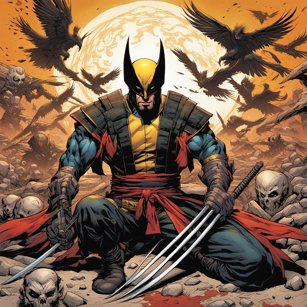 Ronin Wolverine with Phoenix Rising