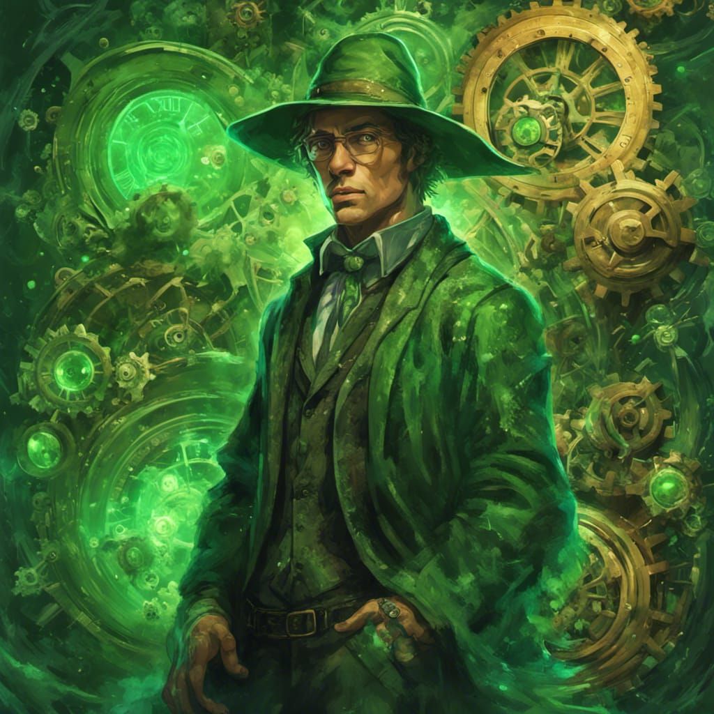 Steampunk wizard