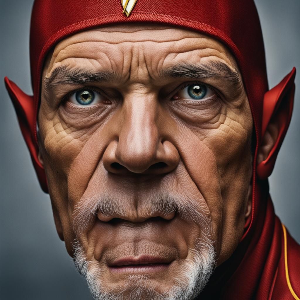 The Flash: Professional Color Portrait in Studio Lighting