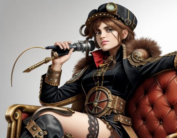 Steampunk Anime Portrait of Albator