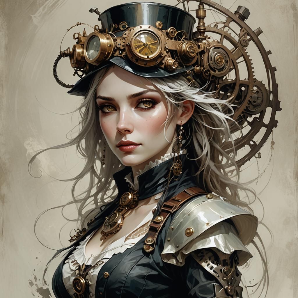 Steampunk woman