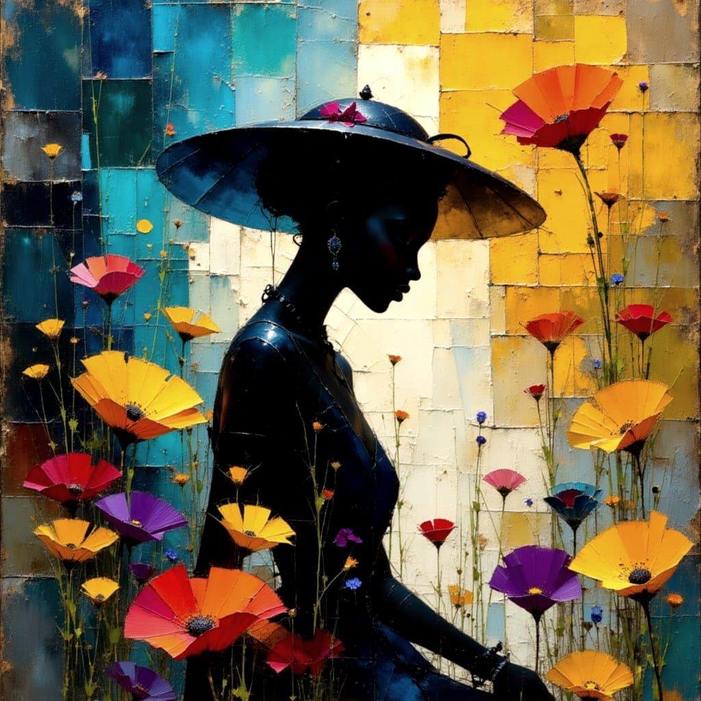 Empowered Unity in Deep Blues and Golds