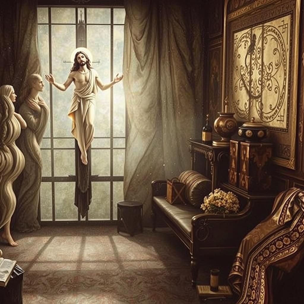 Christ Risen in Ethereal Dreamscape