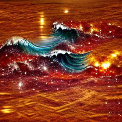 Holographic Ocean Waves: A Digital Seascape