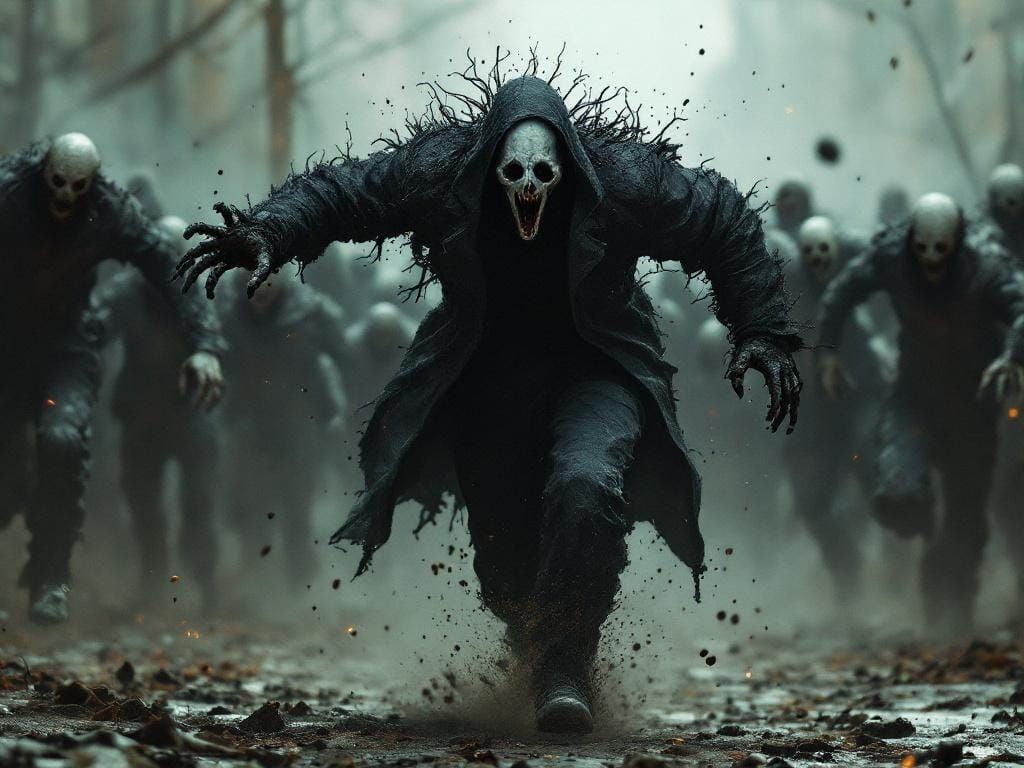 Ghostface's Zombie Nightmare: Hyperrealistic Horror Escape