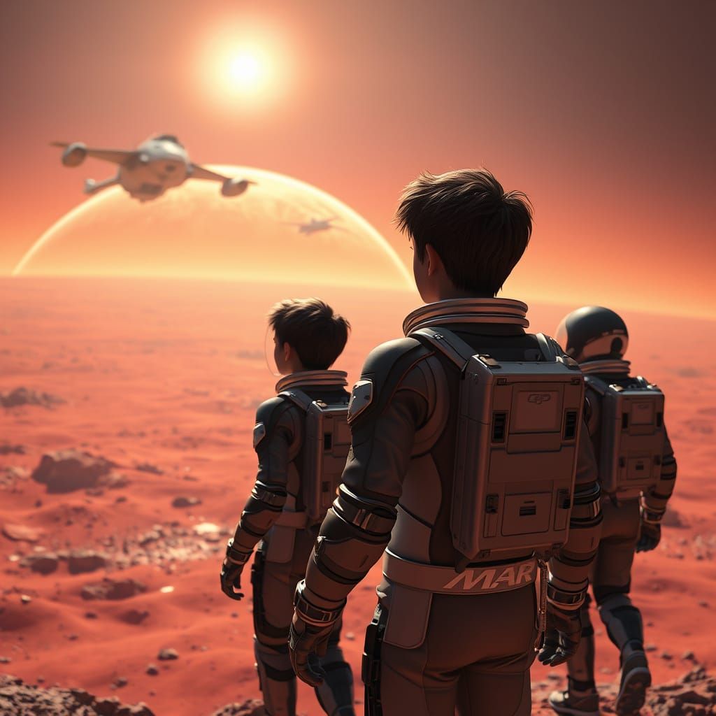 Mars Colonists Look to the Future in a Dazzling Cyberpunk La...