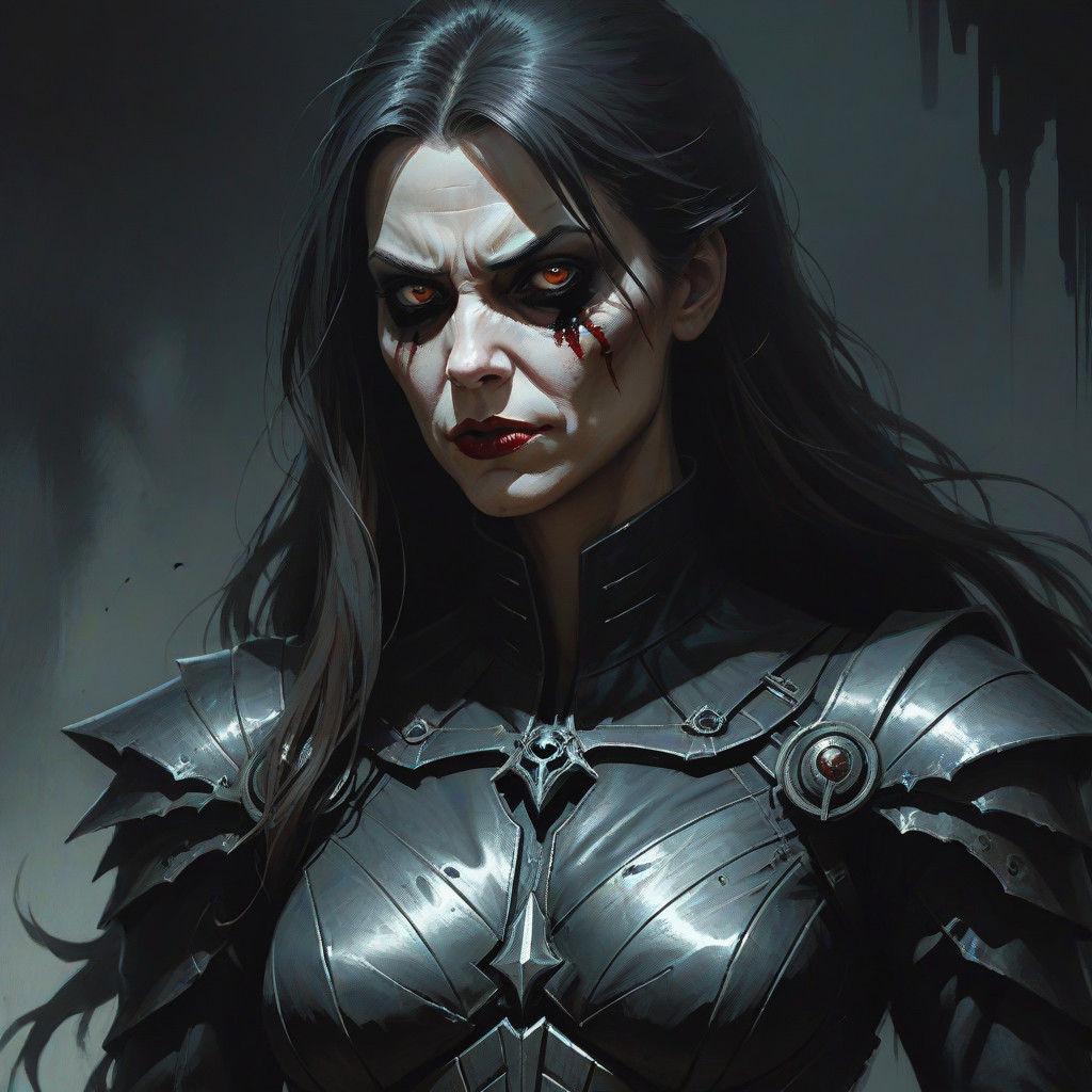 Mysterious Woman in Surreal Landscape