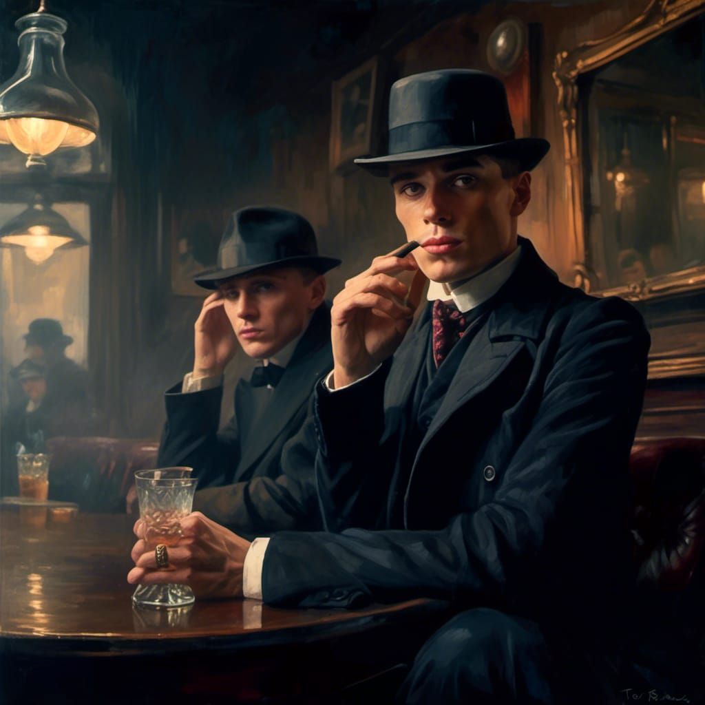 Thomas Shelby in 1920s Prohibition Bar