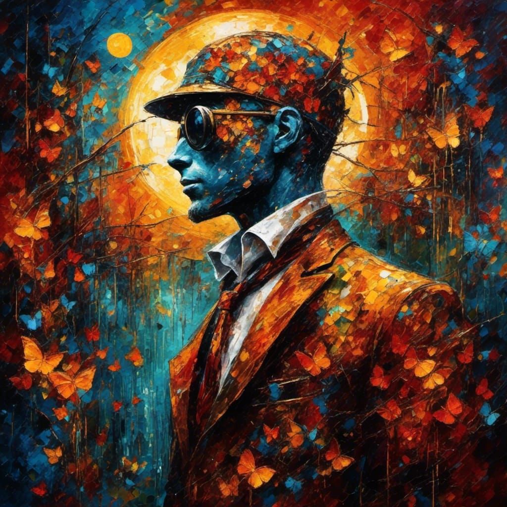 Abstract Diamond Marble Texture Art