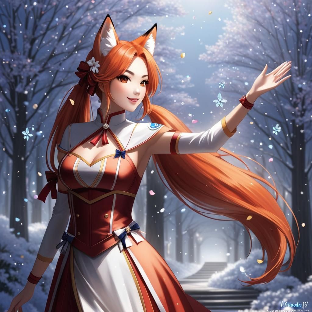 Dancing Fox Maidens in Transient Dream