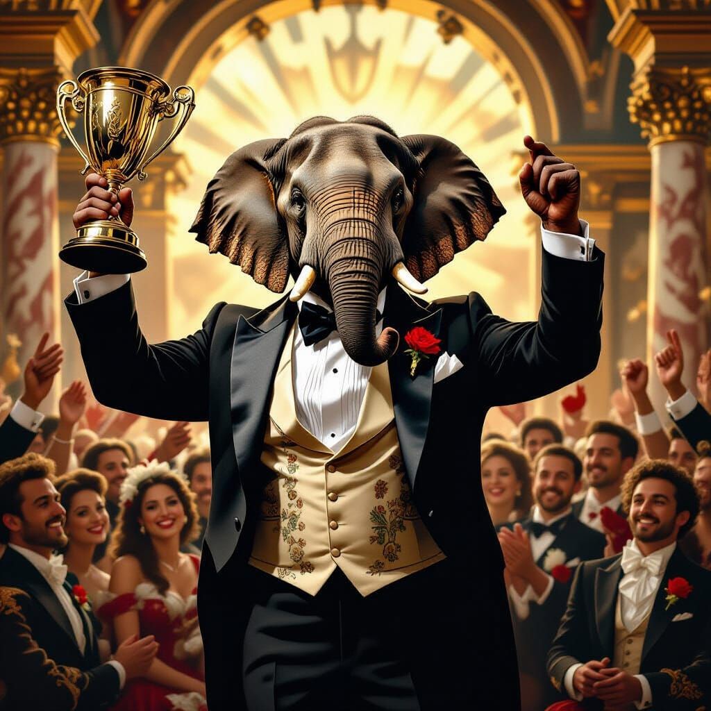 Elephant Wins Chess Tournament in Renaissance Style
