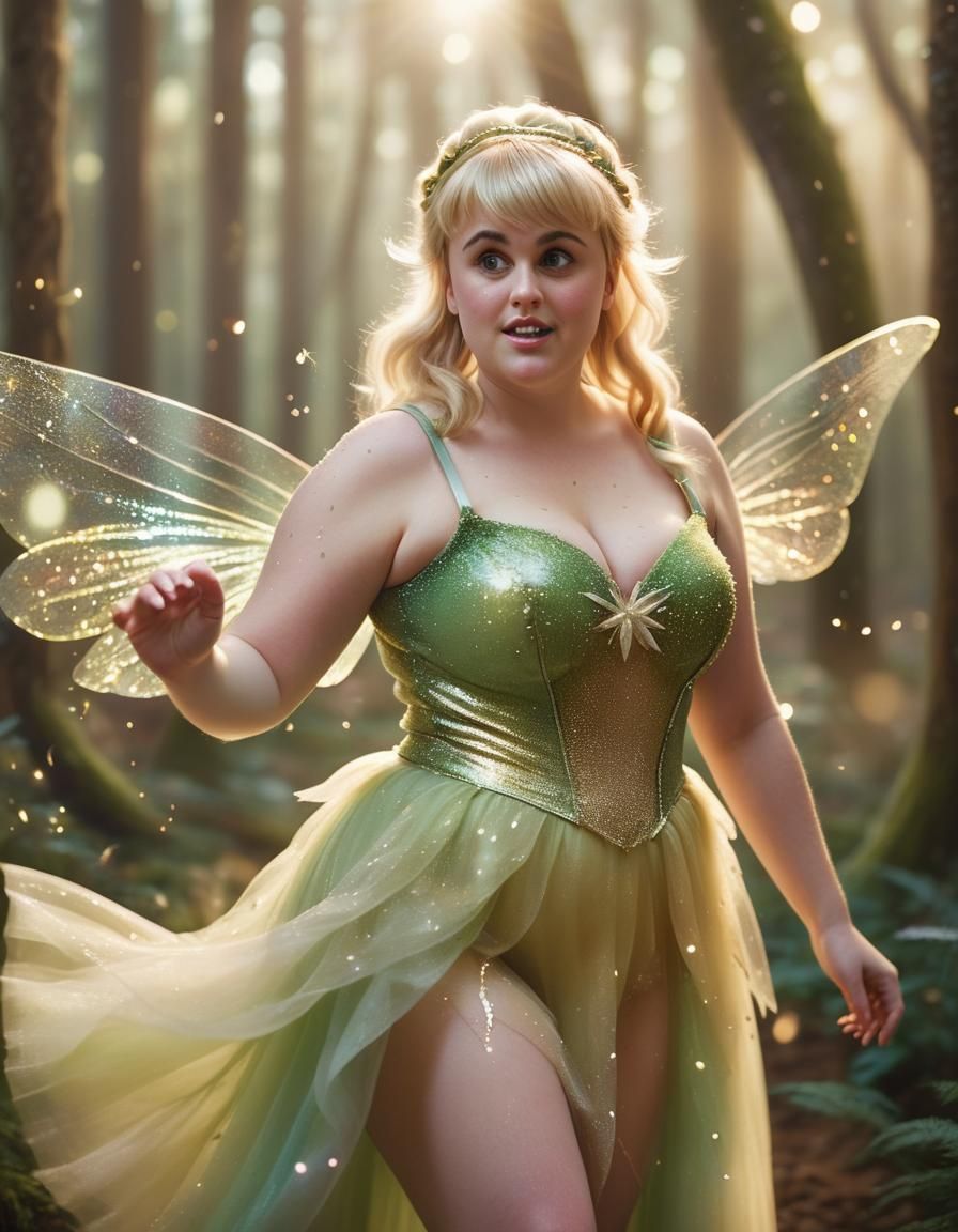 Rebel Wilson as Tinkerbell in Whimsical Forest