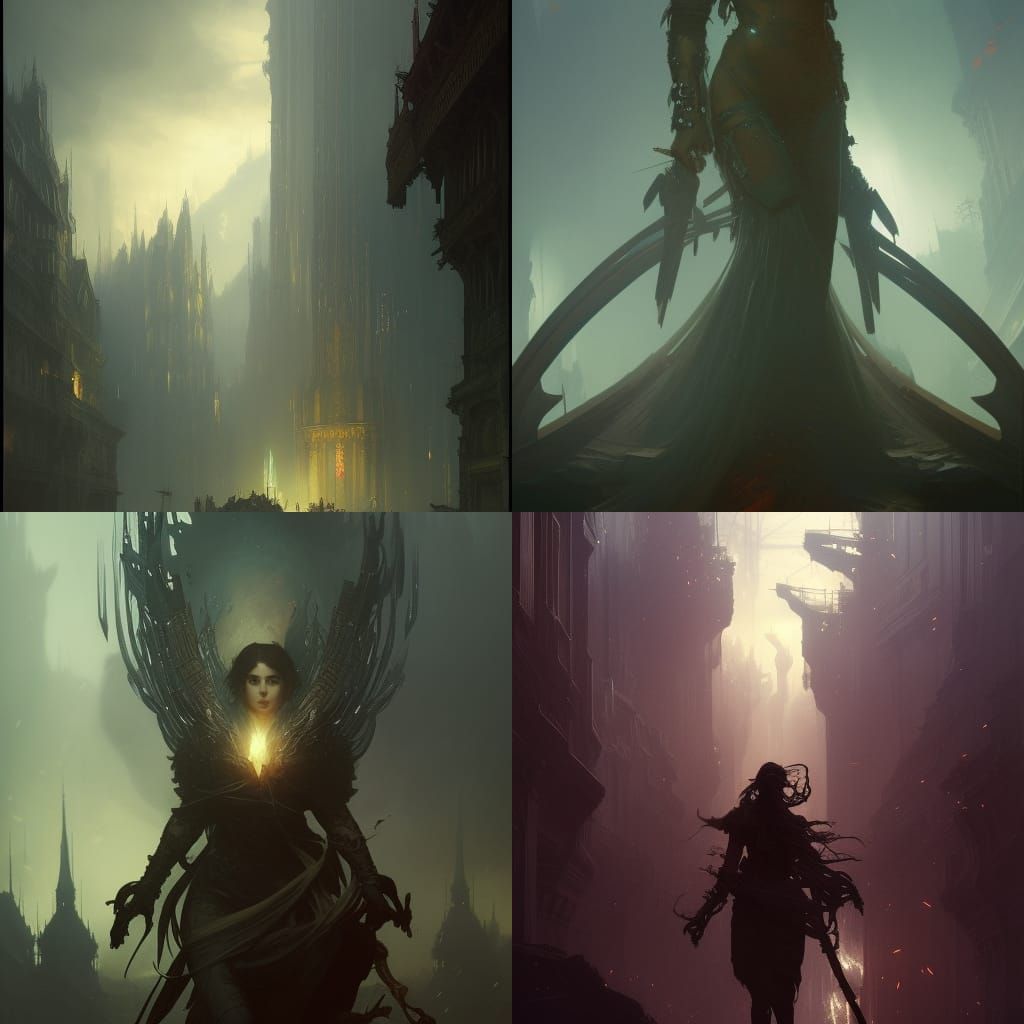 Helluva Boss in Dark Fantasy Style