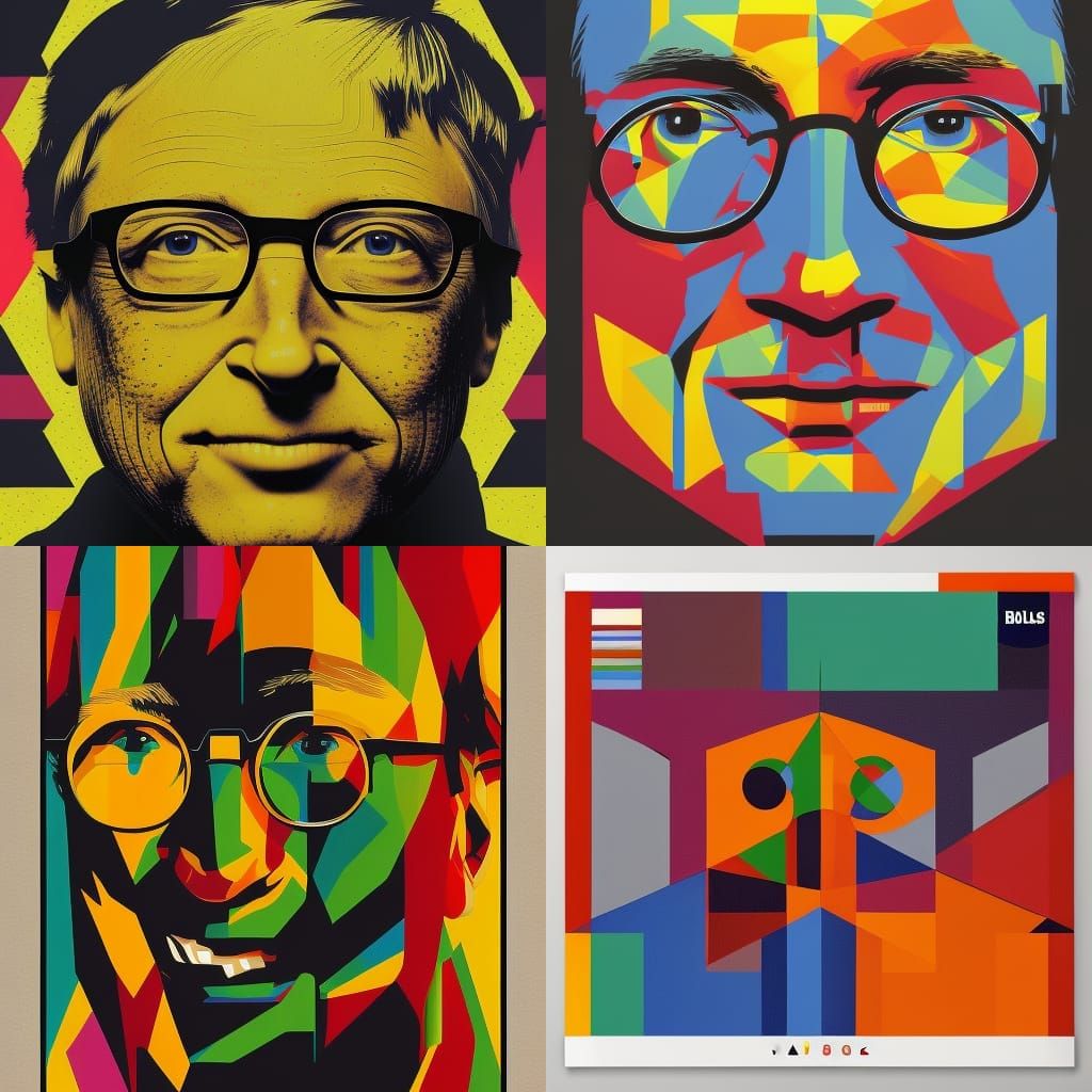 Bill Gates' True Nature in Pop Art Style