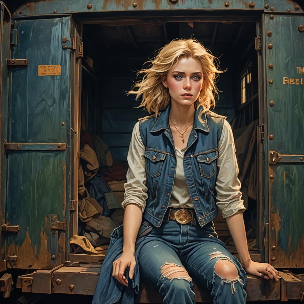 Priscilla in Boxcar: Fantasy Concept Art