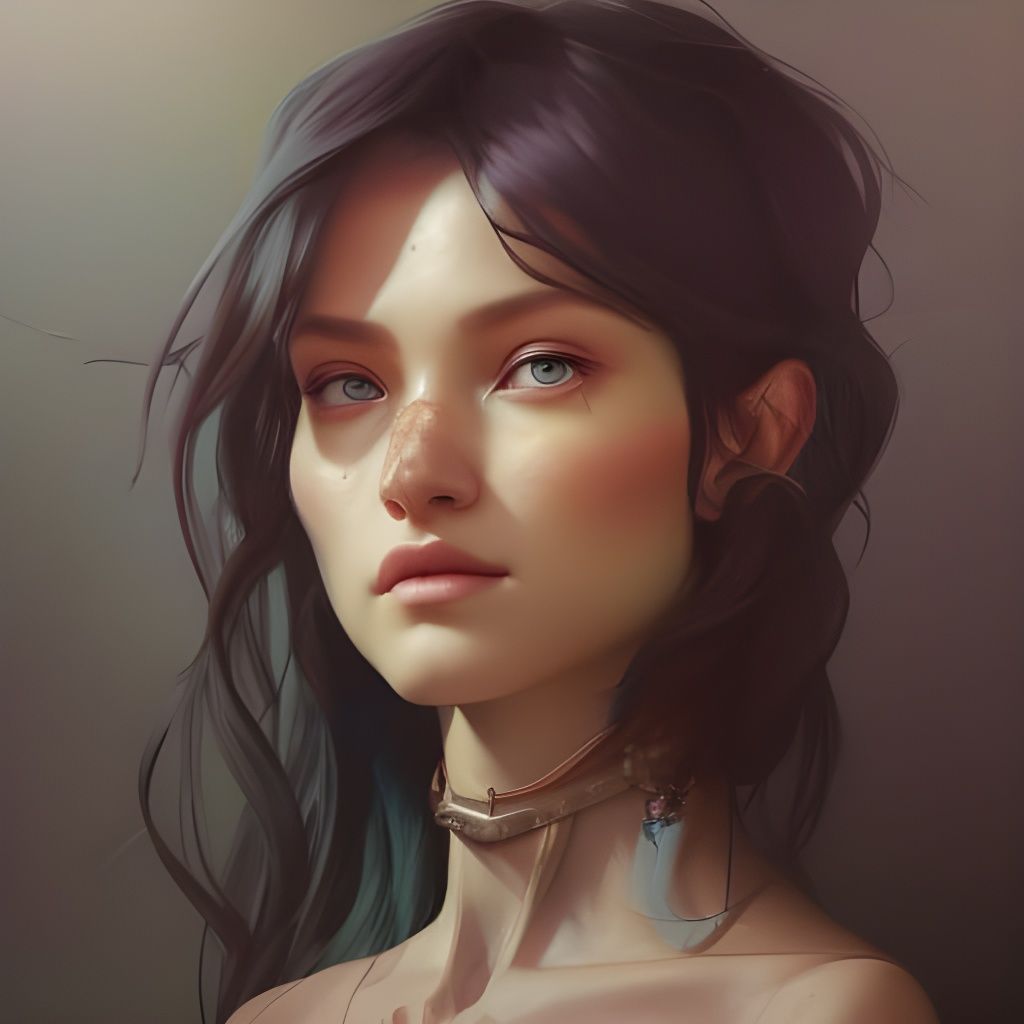 Detailed Avatar Portrait in Art Nouveau Style