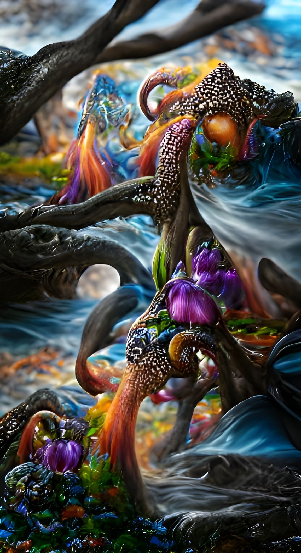 Cthulhu Emerges in a Hyperdetailed Mangrove Landscape