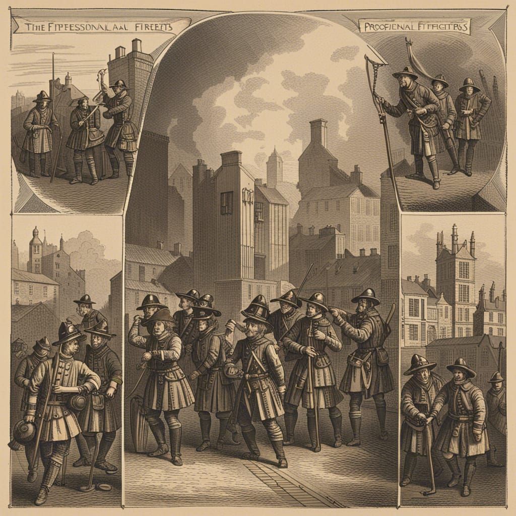 17th Century Firefighters in England: Vintage Style